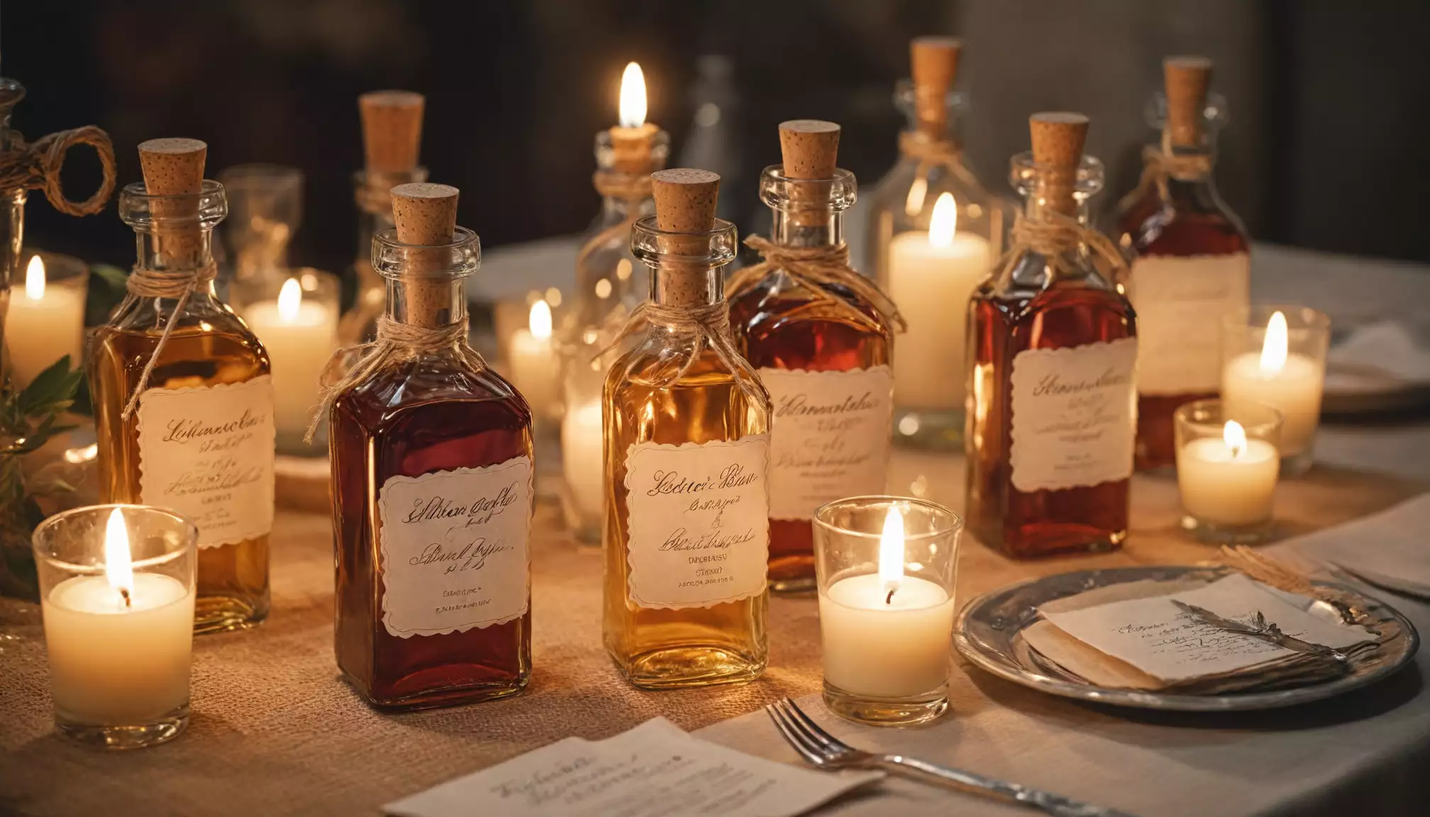 Mini buteleczki jako upominki dla gości — pomysły i realia